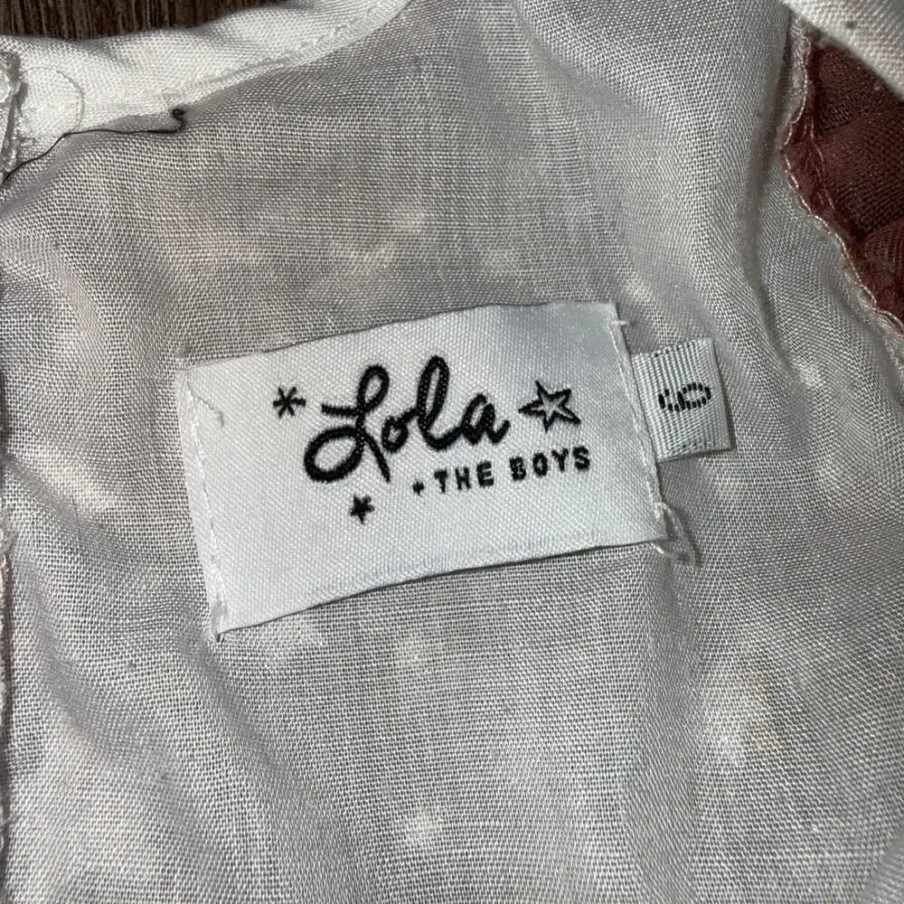 Lola + The Boys rose gold girls dress size 6